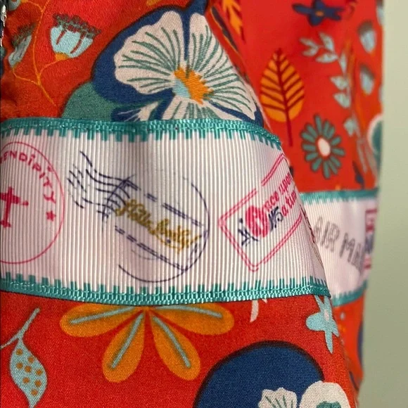 Matilda Jane Postal and Floral Red SunDress with 5” bow - Picture 5 of 6